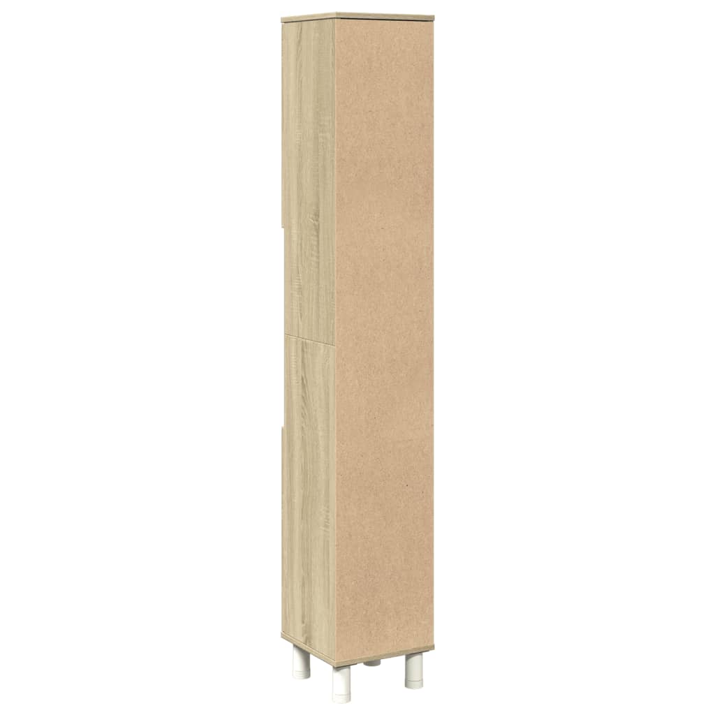 Sonoma Oak Bathroom Cabinet, 30.5x30x179 cm, Engineered Wood