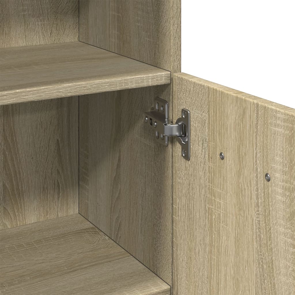 Sonoma Oak Bathroom Cabinet, 30.5x30x179 cm, Engineered Wood