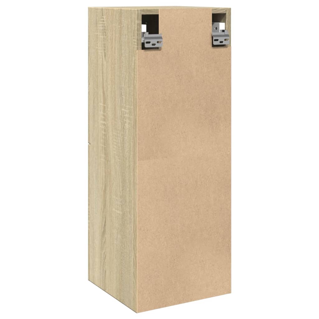 Compact Sonoma Oak Bathroom Cabinet, 30x30x80 cm, Engineered Wood