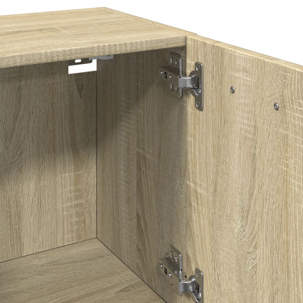 Compact Sonoma Oak Bathroom Cabinet, 30x30x80 cm, Engineered Wood