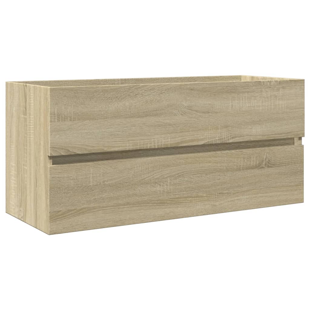 Sonoma Oak Bathroom Sink Cabinet 100x38.5x45cm - Engineered Wood
