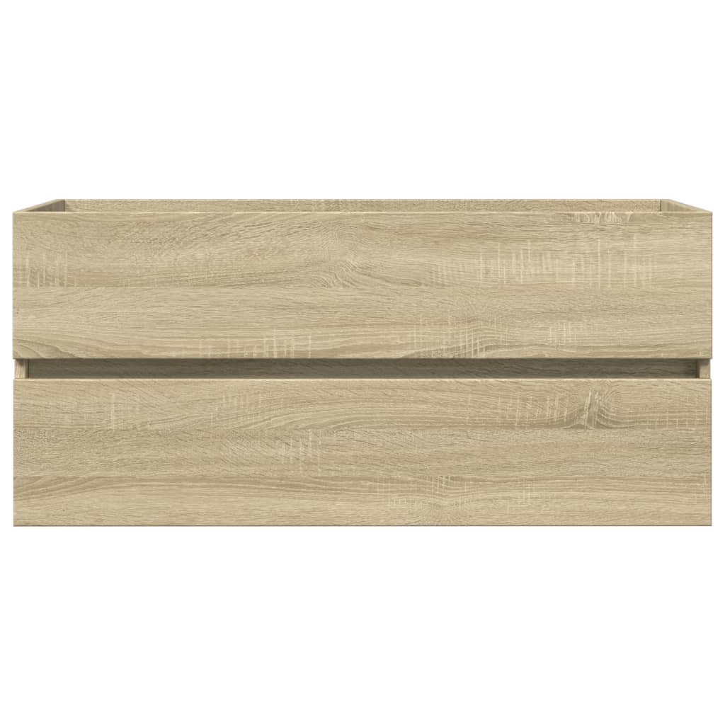 Sonoma Oak Bathroom Sink Cabinet 100x38.5x45cm - Engineered Wood