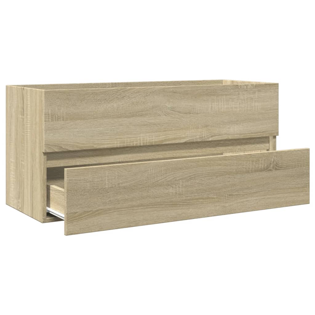 Sonoma Oak Bathroom Sink Cabinet 100x38.5x45cm - Engineered Wood