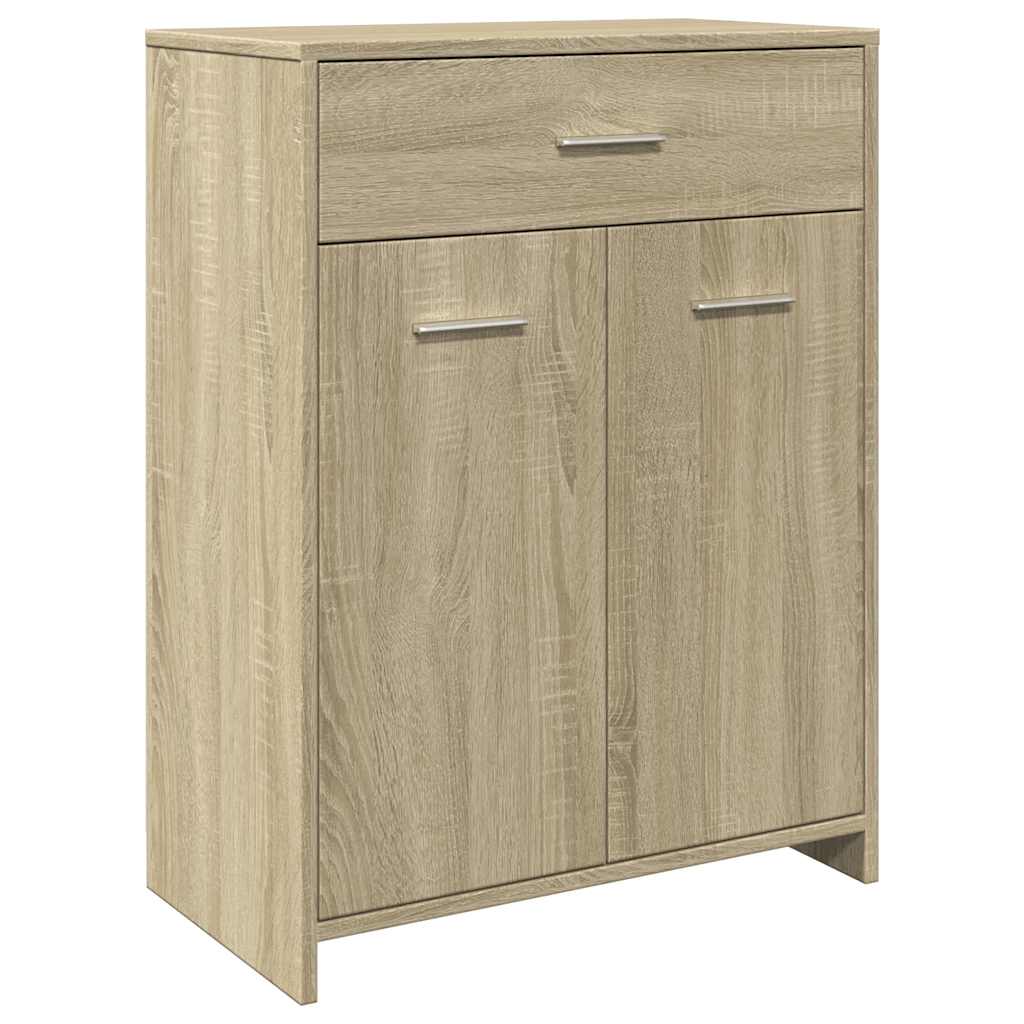 Sonoma Oak Bathroom Cabinet 60x33x80 cm - Engineered Wood