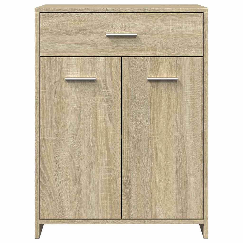 Sonoma Oak Bathroom Cabinet 60x33x80 cm - Engineered Wood