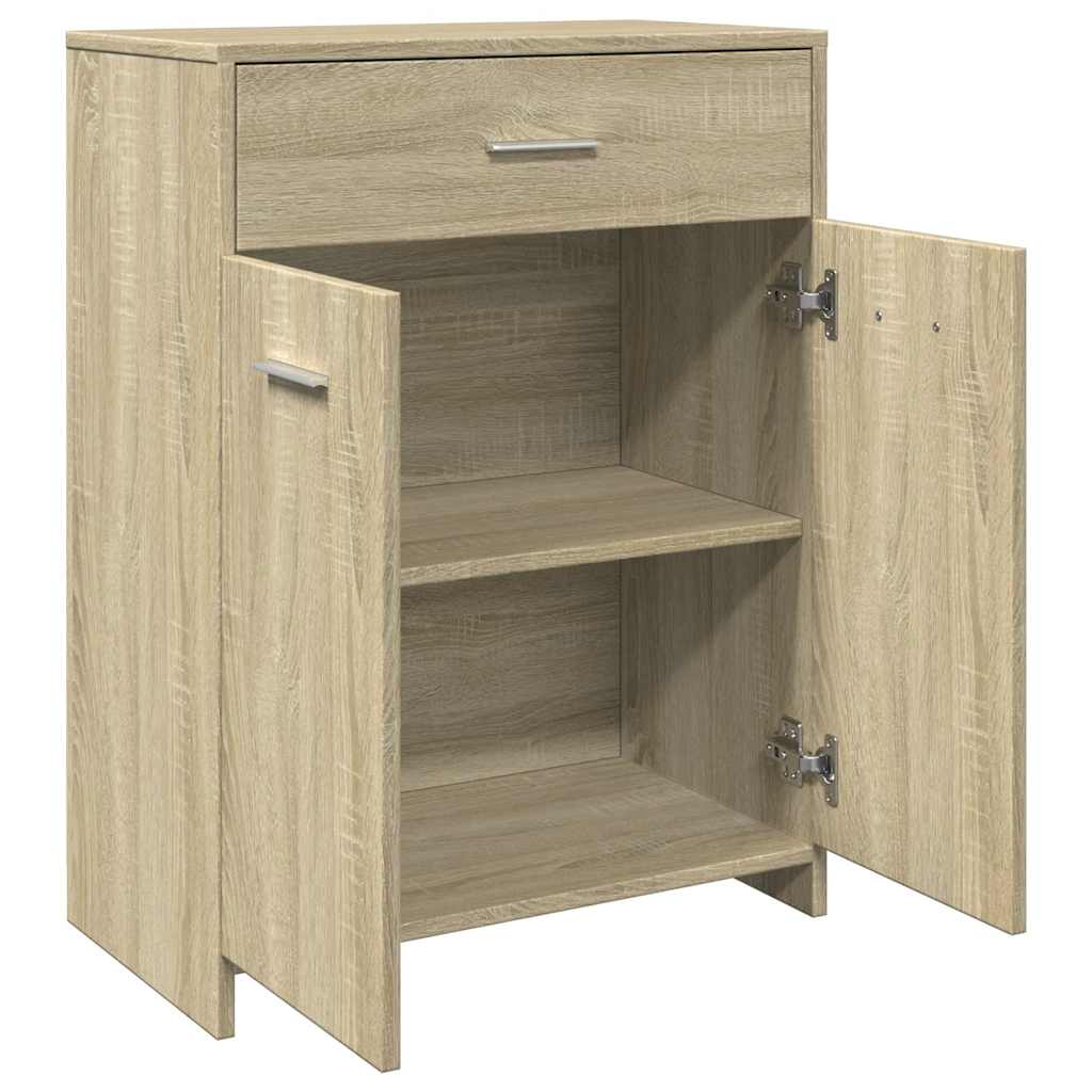 Sonoma Oak Bathroom Cabinet 60x33x80 cm - Engineered Wood