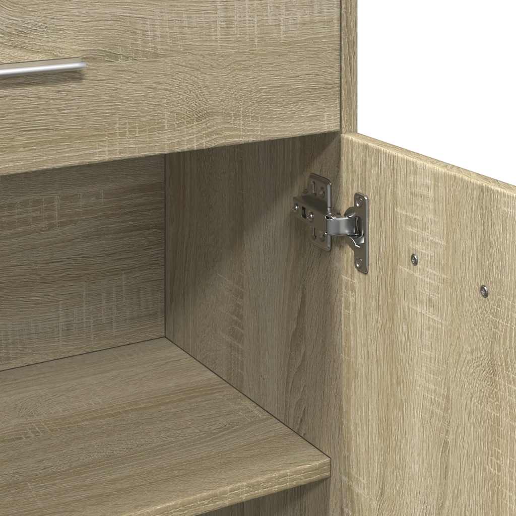 Sonoma Oak Bathroom Cabinet 60x33x80 cm - Engineered Wood