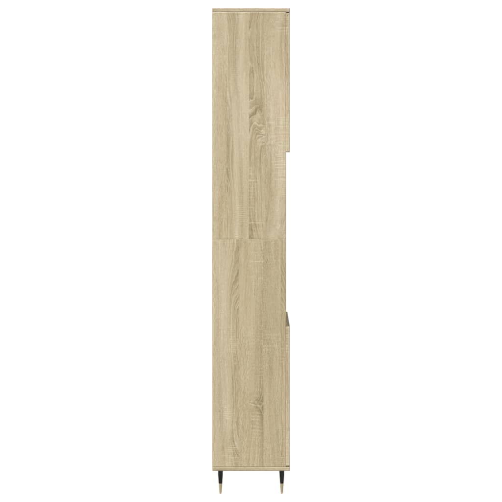 Sonoma Oak Bathroom Cabinet, 30x30x190cm - Engineered Wood