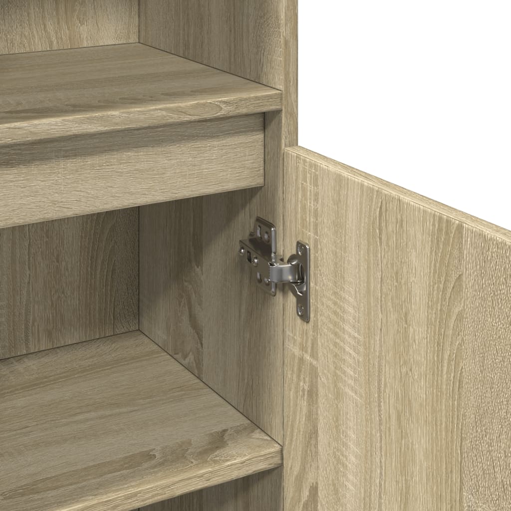 Sonoma Oak Bathroom Cabinet, 30x30x190cm - Engineered Wood