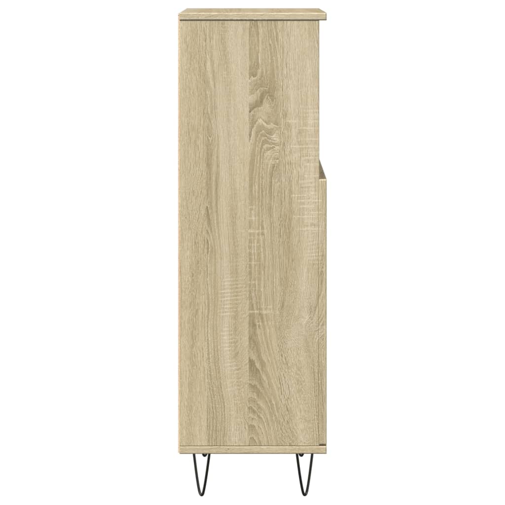 Sonoma Oak Bathroom Cabinet 30x30x100cm - Engineered Wood