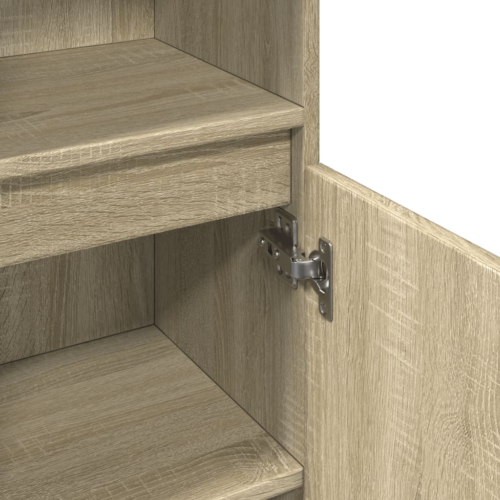 Sonoma Oak Bathroom Cabinet 30x30x100cm - Engineered Wood
