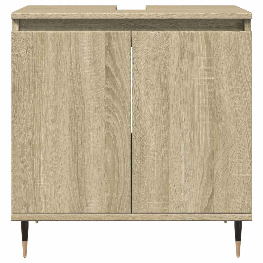 Sonoma Oak Bathroom Cabinet 58x33x60 cm - Engineered Wood