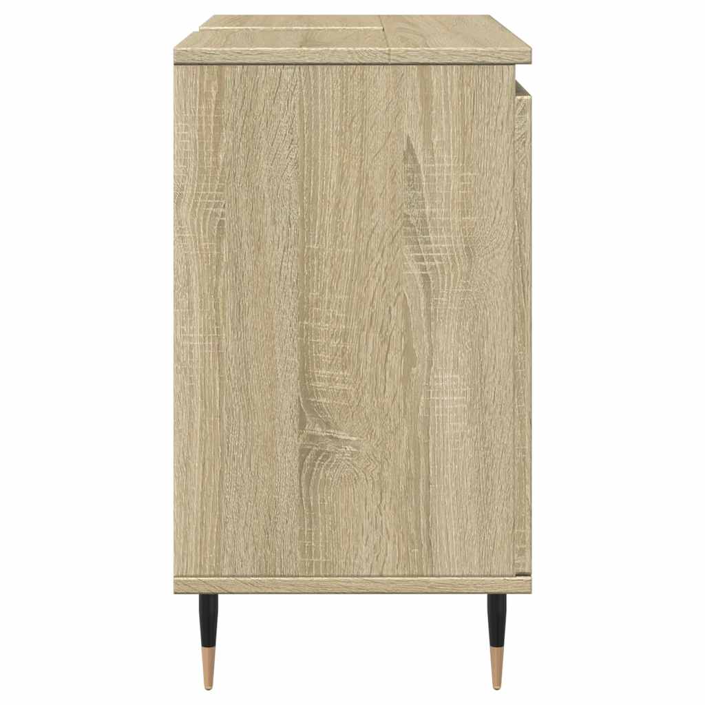 Sonoma Oak Bathroom Cabinet 58x33x60 cm - Engineered Wood