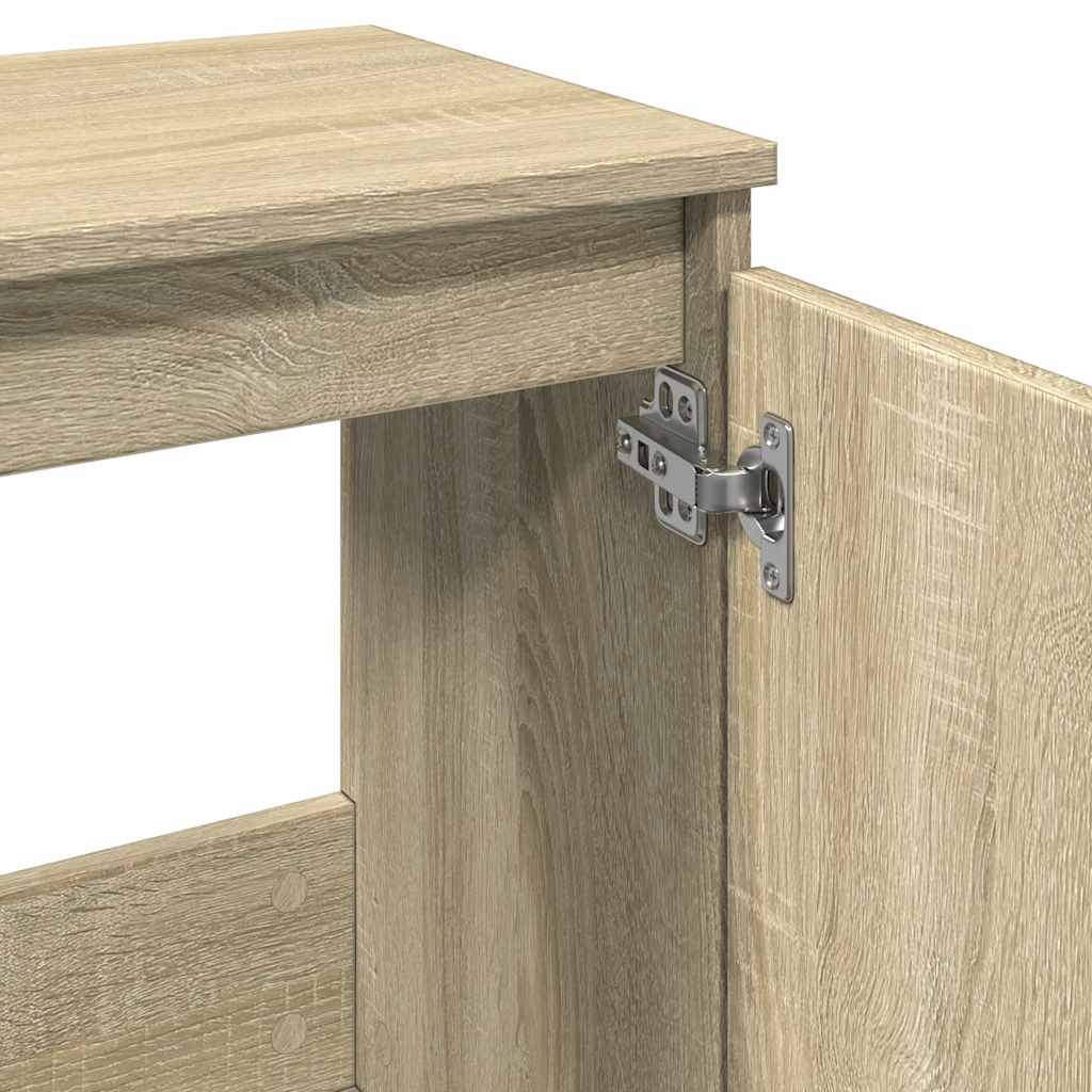 Sonoma Oak Bathroom Cabinet 58x33x60 cm - Engineered Wood
