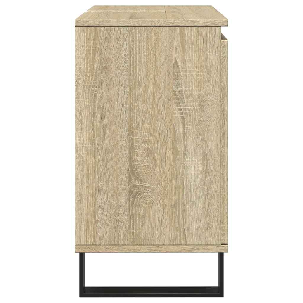 Sonoma Oak Bathroom Cabinet 58x33x60 cm - Engineered Wood