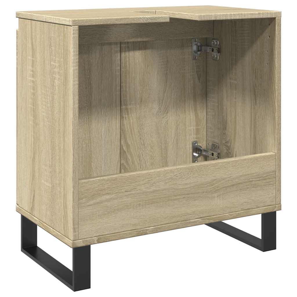 Sonoma Oak Bathroom Cabinet 58x33x60 cm - Engineered Wood