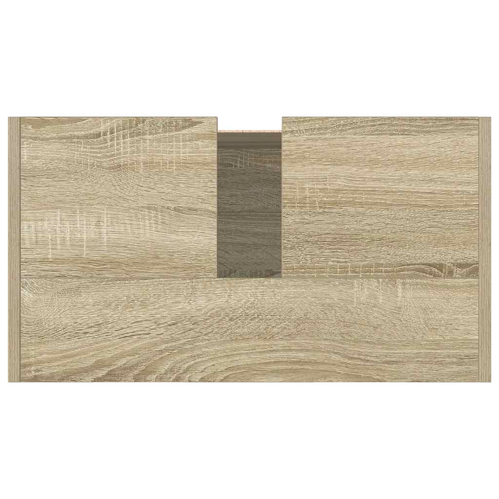 Sonoma Oak Bathroom Cabinet 58x33x60 cm - Engineered Wood