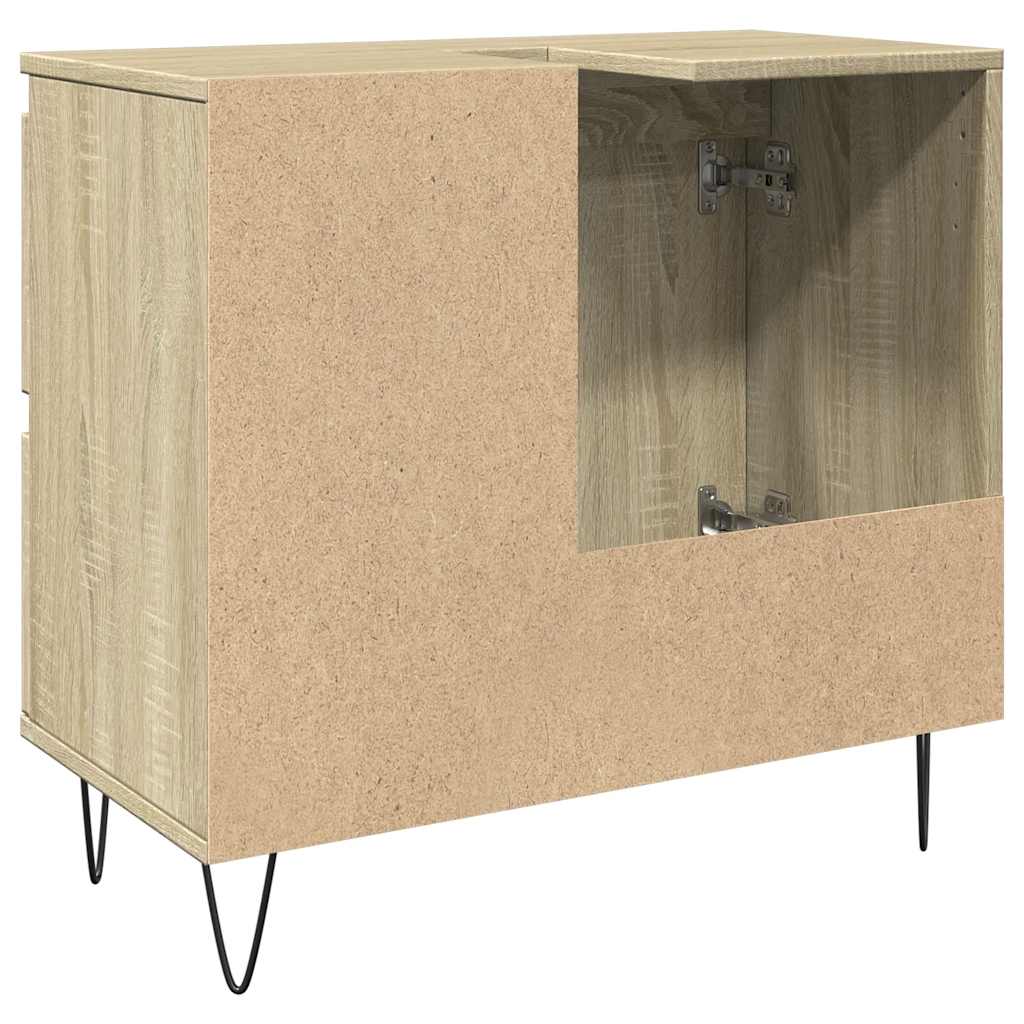 Sonoma Oak Bathroom Cabinet 65x33x60 cm - Engineered Wood