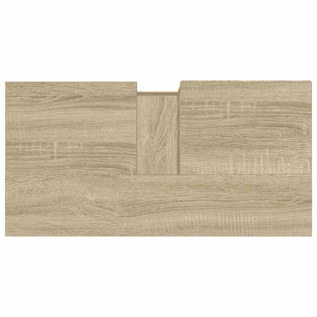 Sonoma Oak Bathroom Cabinet 65x33x60 cm - Engineered Wood