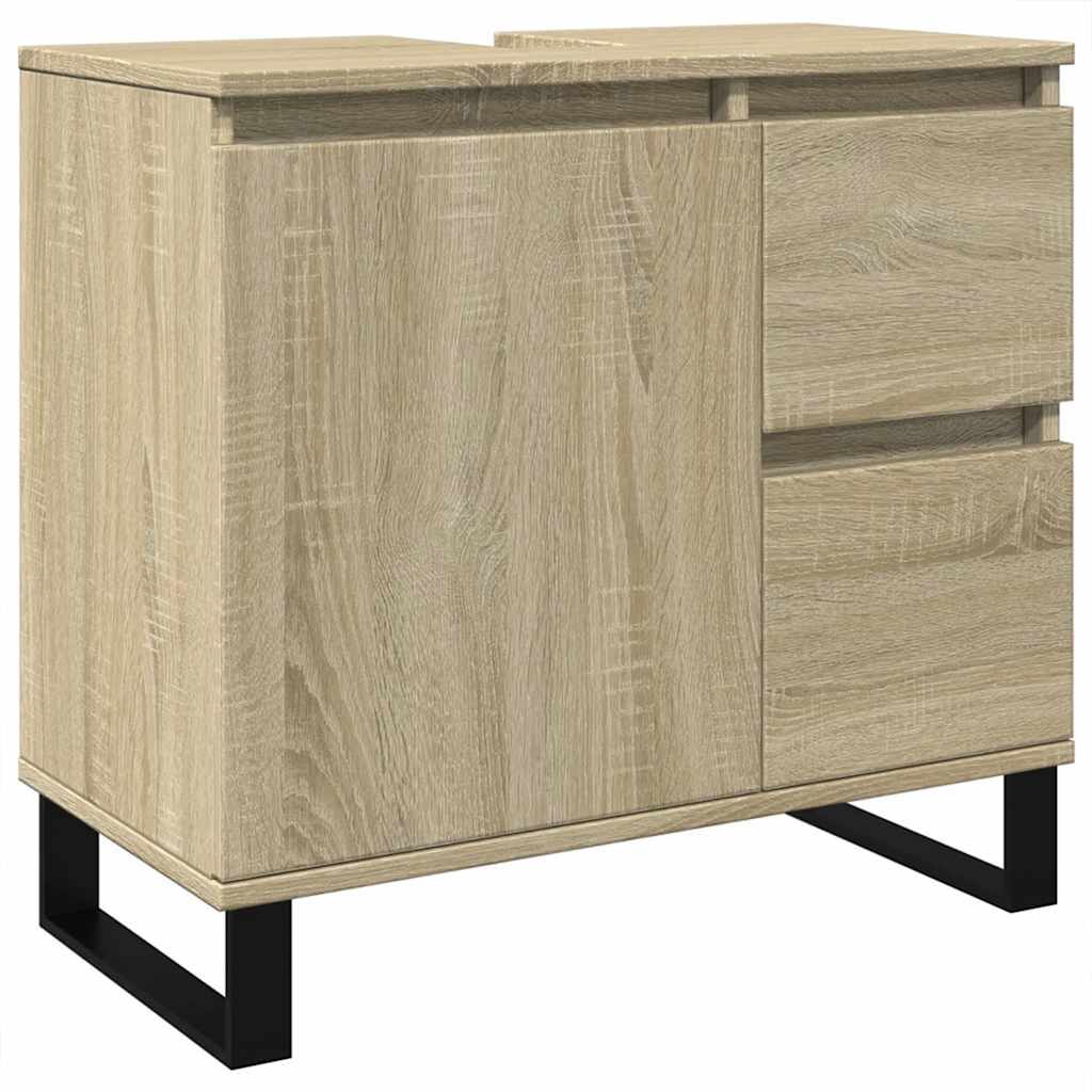 Sonoma Oak Bathroom Cabinet, Engineered Wood 65x33x60 cm