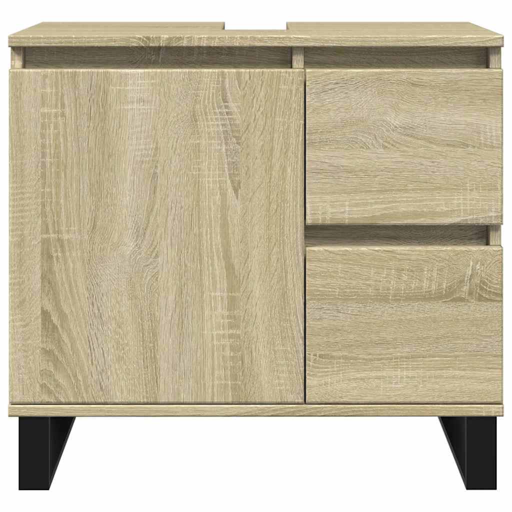 Sonoma Oak Bathroom Cabinet, Engineered Wood 65x33x60 cm