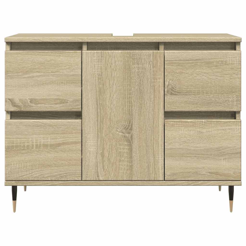 Sonoma Oak Bathroom Cabinet 80x33x60 cm | Engineered Wood