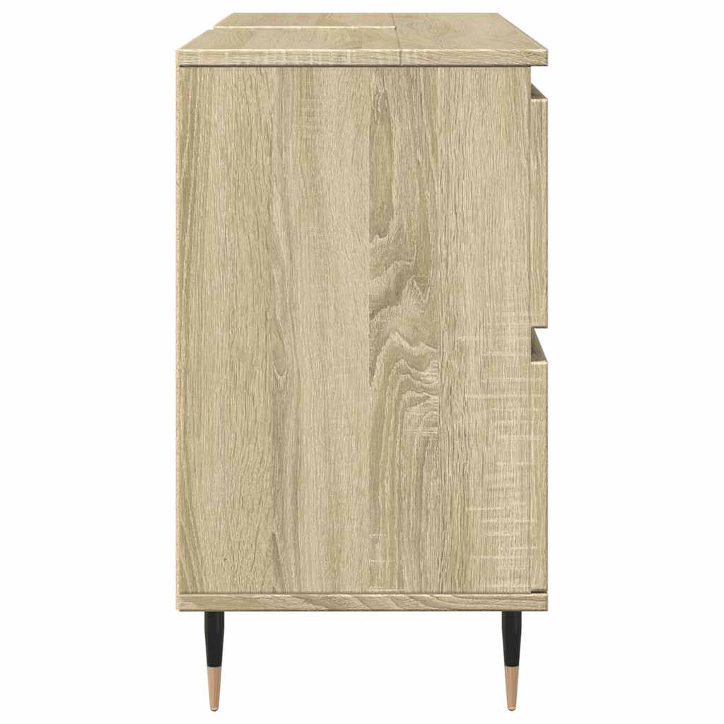 Sonoma Oak Bathroom Cabinet 80x33x60 cm | Engineered Wood