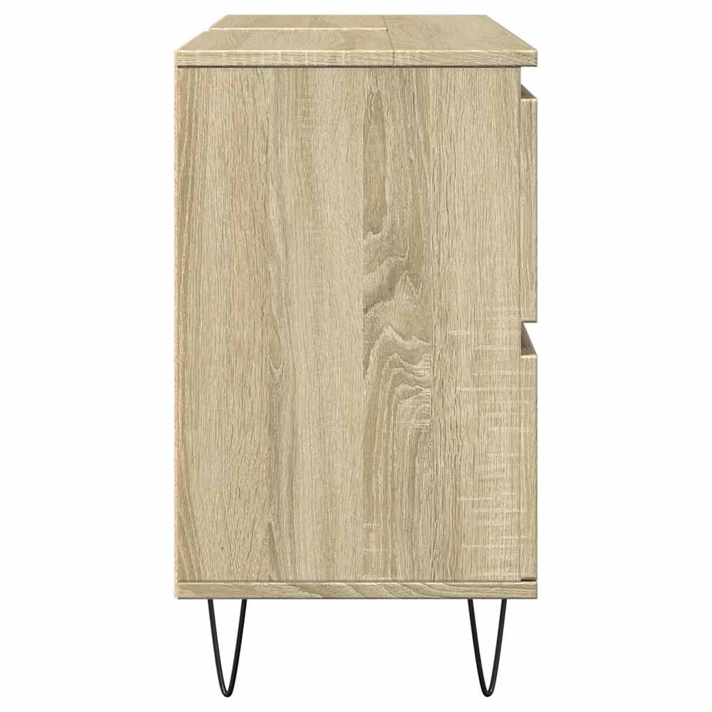 Sonoma Oak Bathroom Cabinet 80x33x60 cm - Engineered Wood