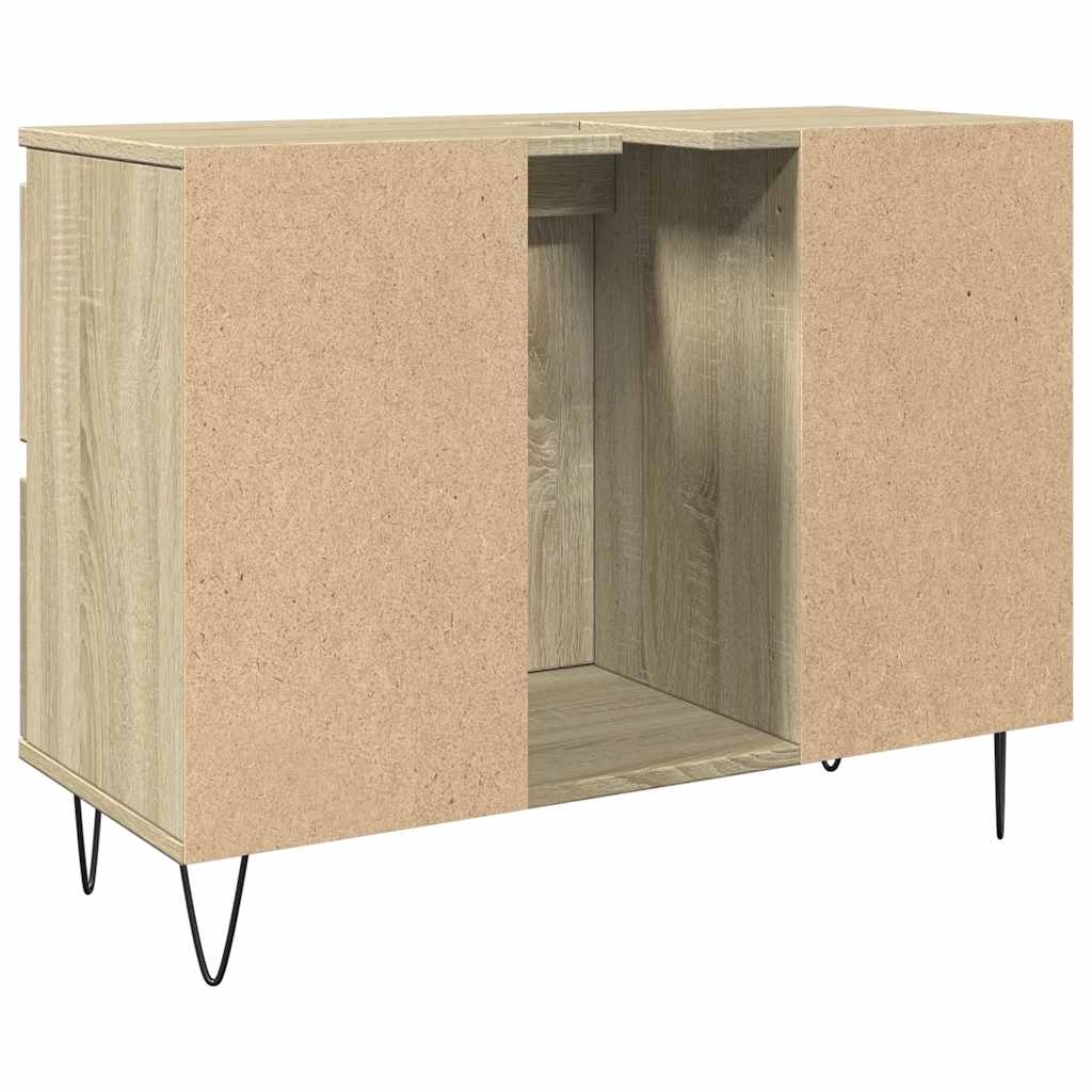 Sonoma Oak Bathroom Cabinet 80x33x60 cm - Engineered Wood