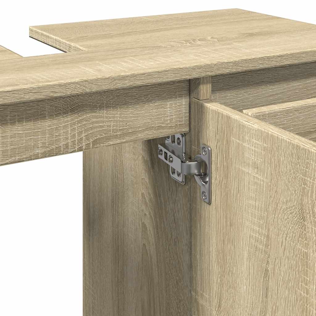 Sonoma Oak Bathroom Cabinet 80x33x60 cm - Engineered Wood