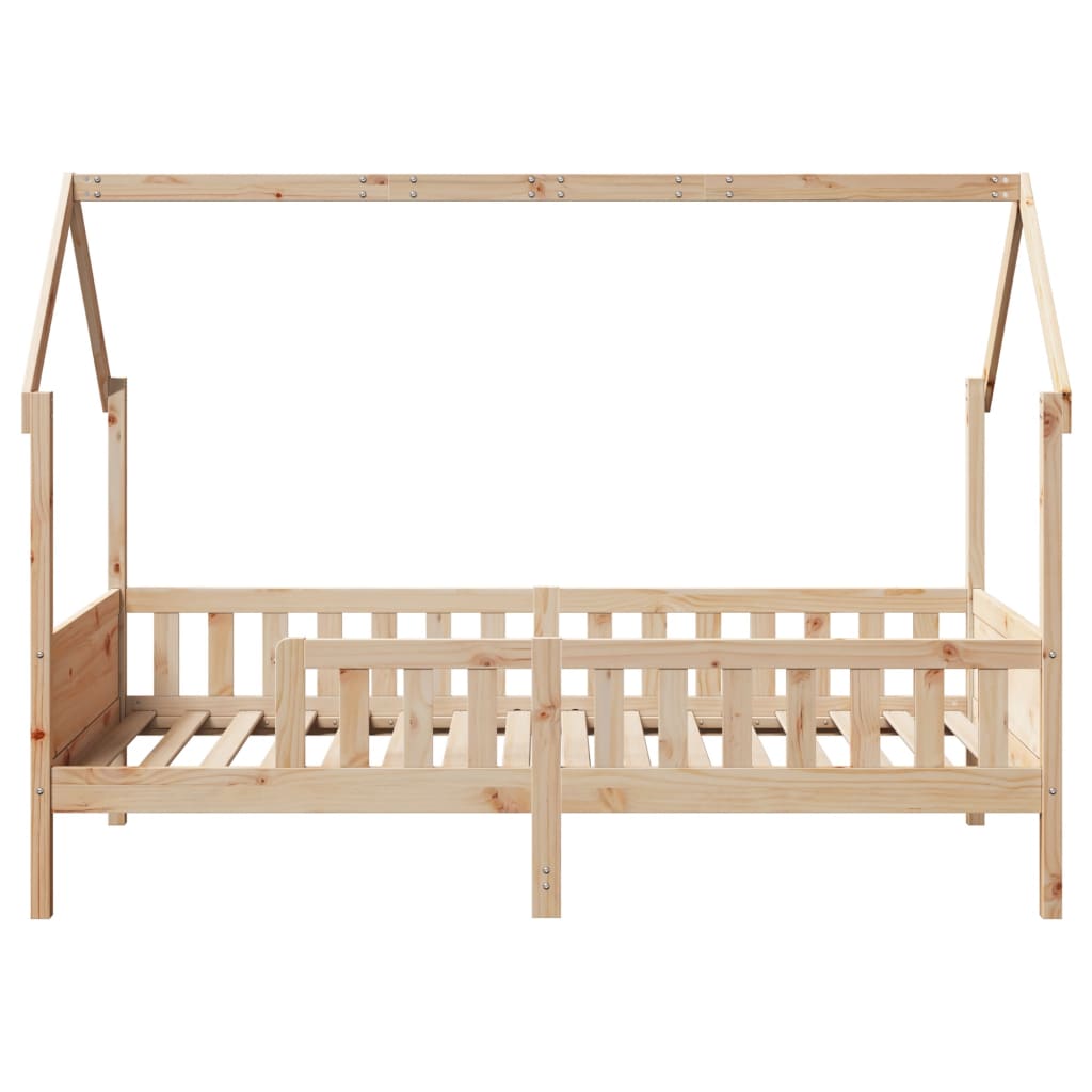 Pine Kids' House Bed Frame 90x200 cm - Mattress Not Included