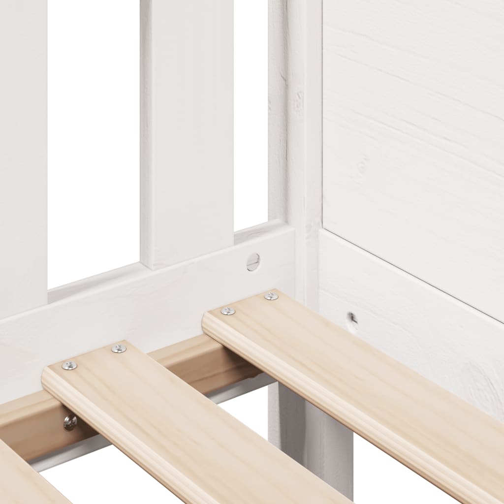 White Pine Kids' House Bed Frame 90x190cm - Single, No Mattress