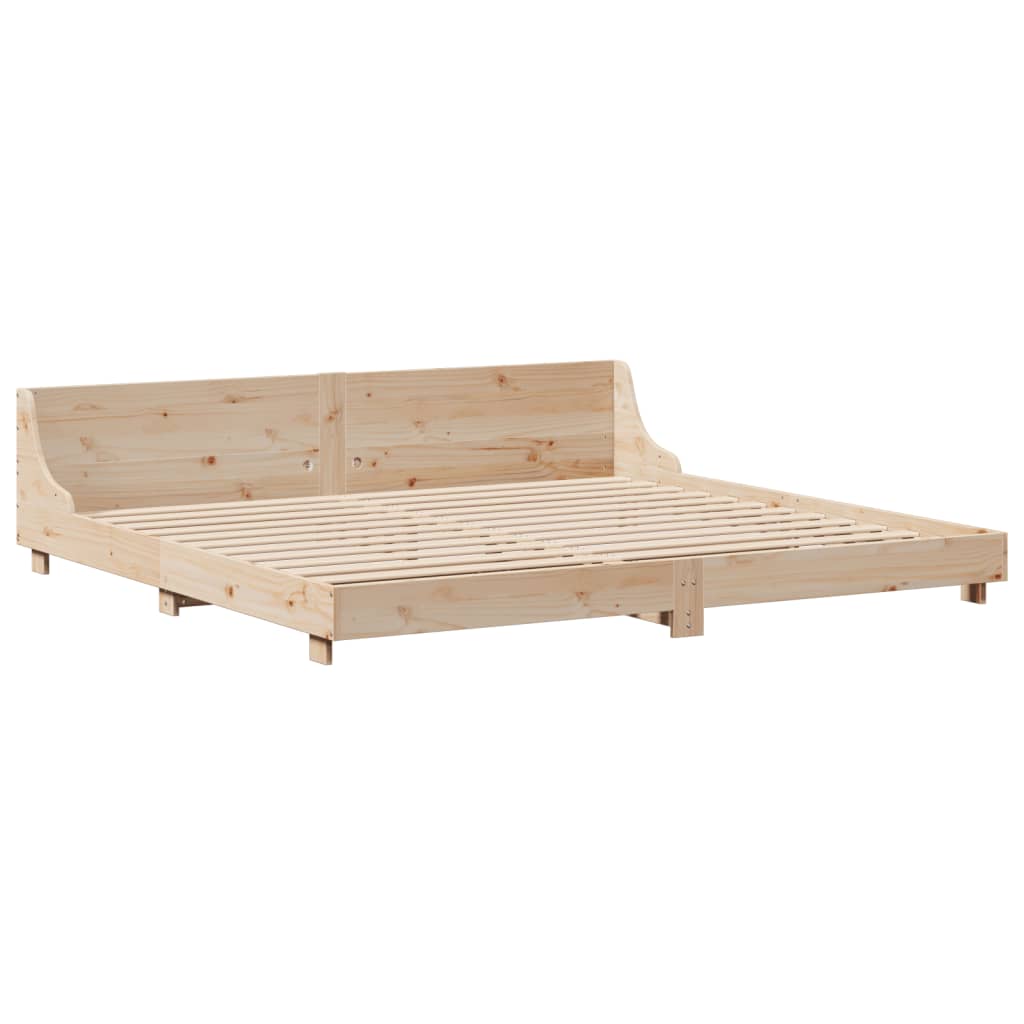 Solid Pine Wood Bed Frame 180x200 cm Super King Size