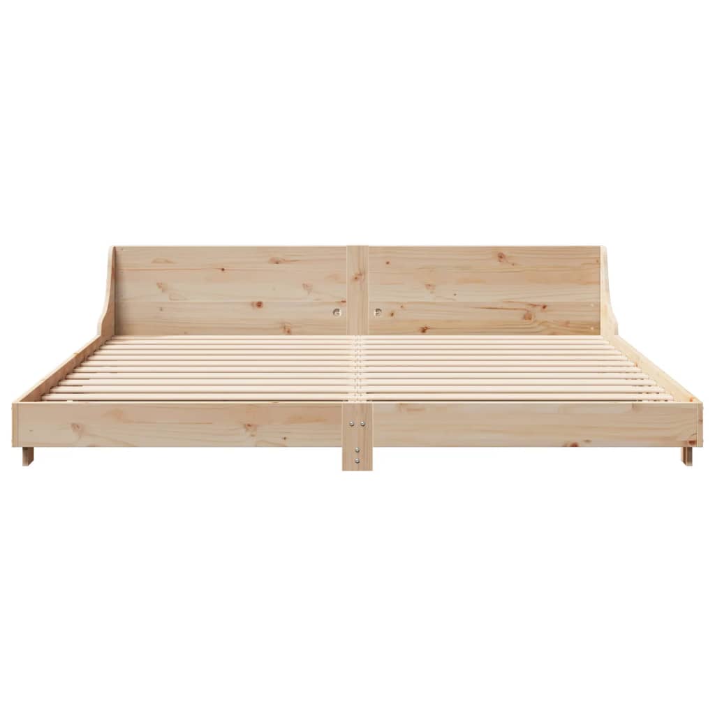 Solid Pine Wood Bed Frame 180x200 cm Super King Size