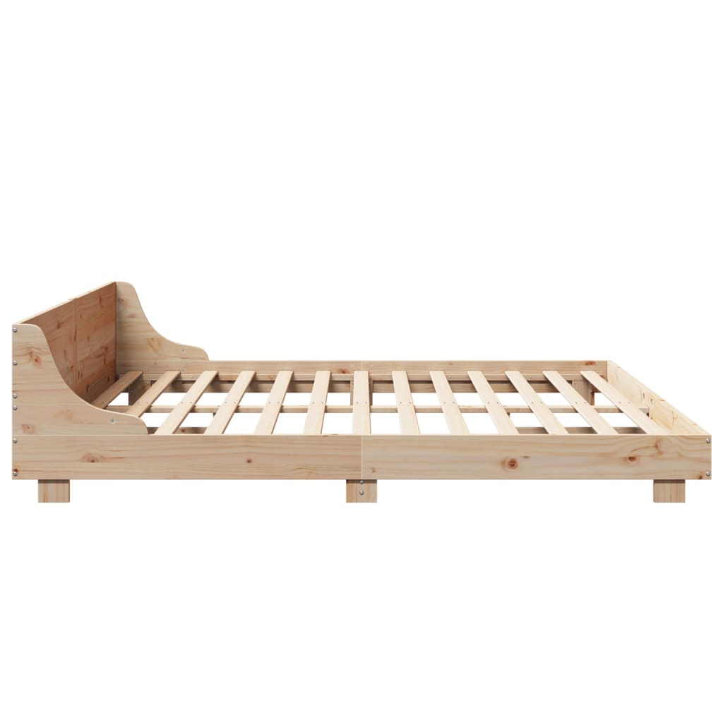 Solid Pine Wood Bed Frame 180x200 cm Super King Size