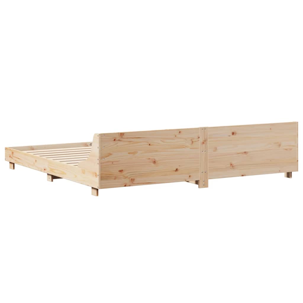 Solid Pine Wood Bed Frame 180x200 cm Super King Size