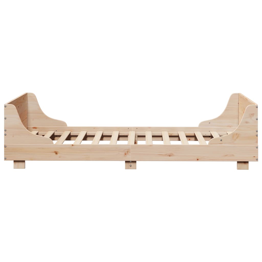 Solid Pine Wood Bed Frame 75x190 cm - Small Single, No Mattress