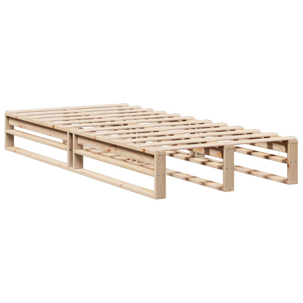 Solid Wood Pine Bed Frame 75x190 cm - Small Single, No Mattress