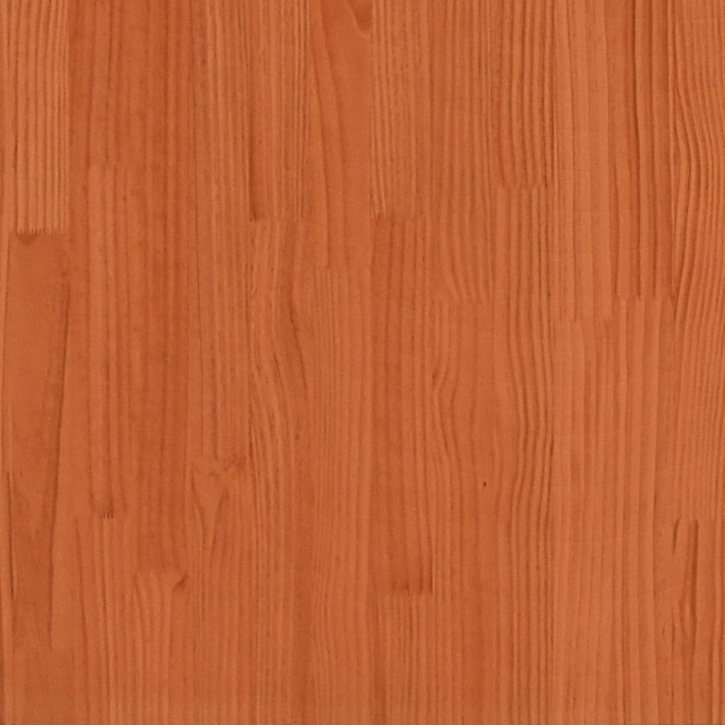 Solid Pine Bed Frame Wax Brown 100x200 cm - No Mattress Included