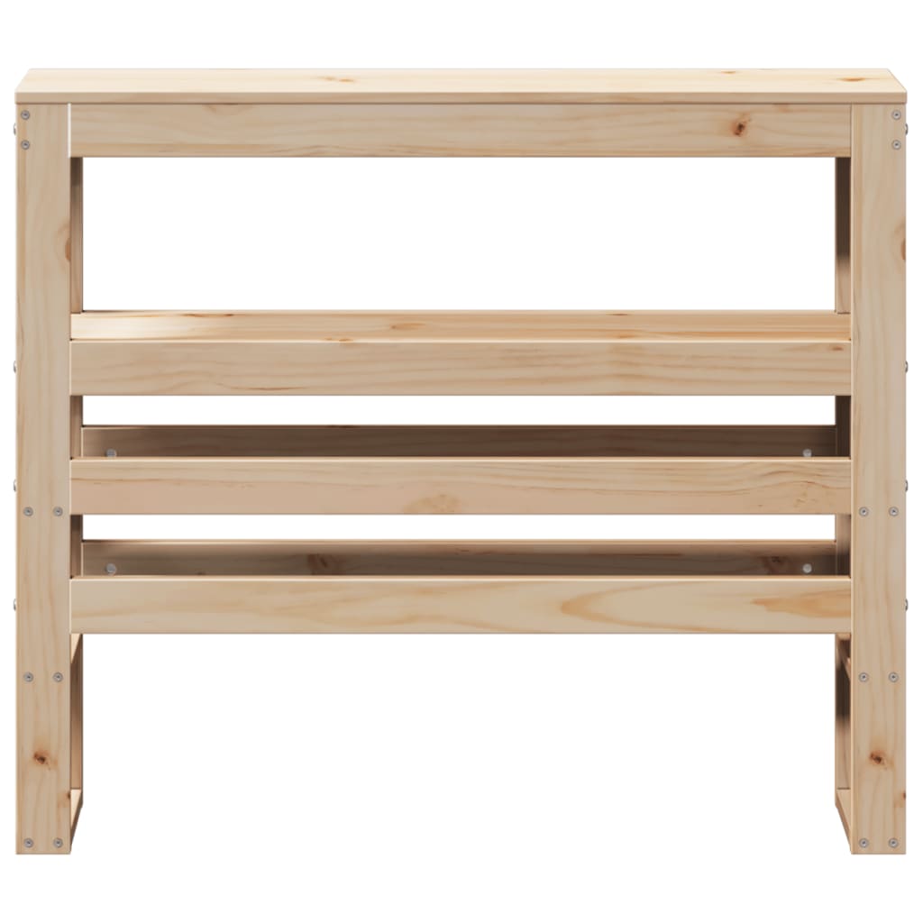 Solid Pine Headboard with Shelves, 90 cm - Stylish & Functional