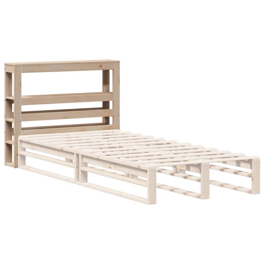 75 cm Solid Pine Headboard with Shelves - Sleek & Functional Design