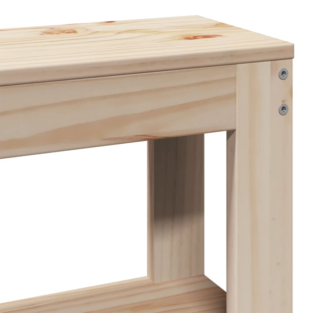 75 cm Solid Pine Headboard with Shelves - Sleek & Functional Design
