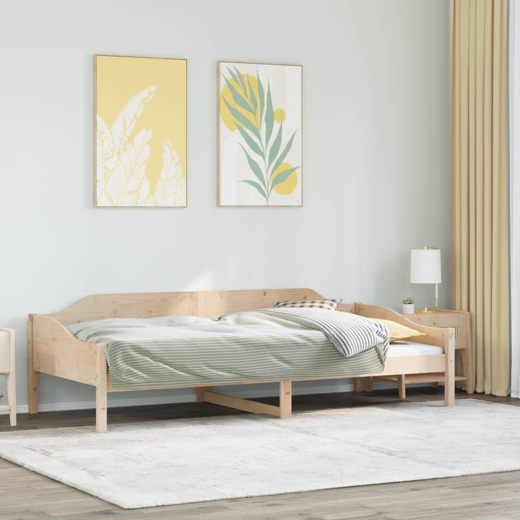 Solid Pine Wood Bed Frame 80x200 cm - Mattress Not Included