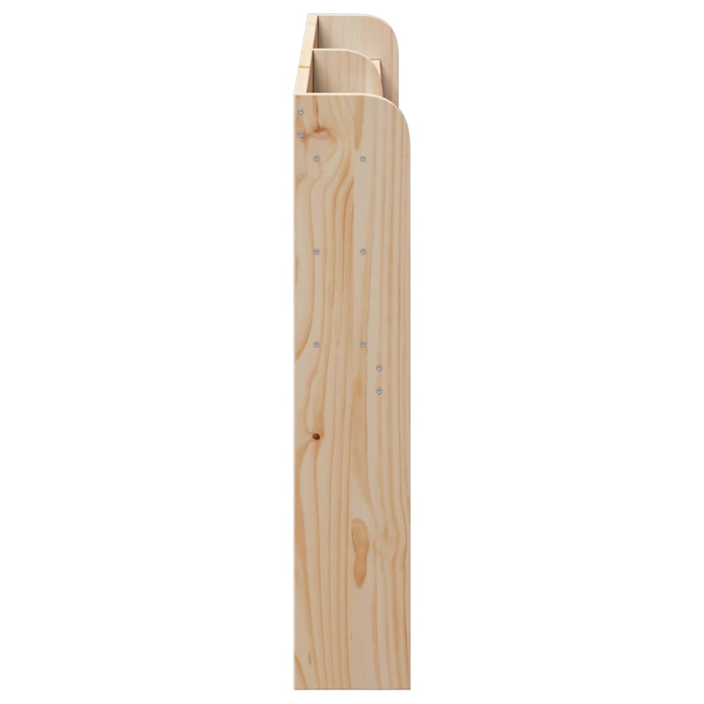 Solid Pine Wood Headboard with Shelves, 150 cm