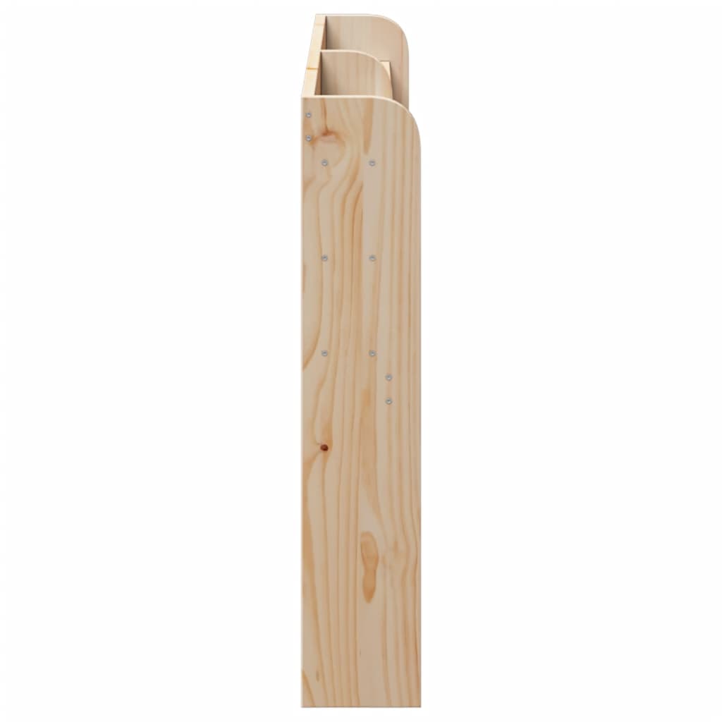 Solid Pine Headboard with Shelves 135cm - Stylish & Functional