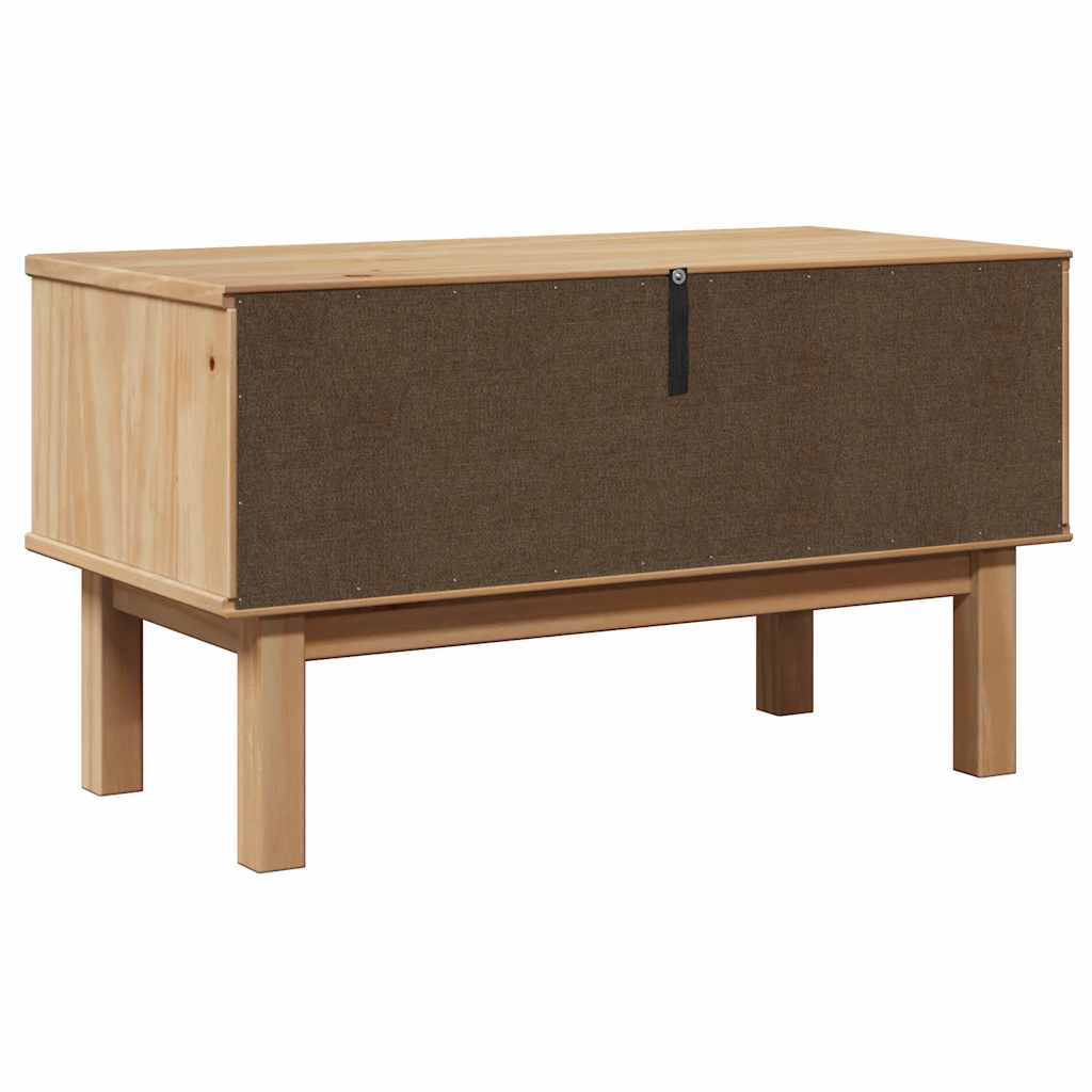 Solid Pine Hallway Bench OTTA 80x40x45 cm in Natural Finish