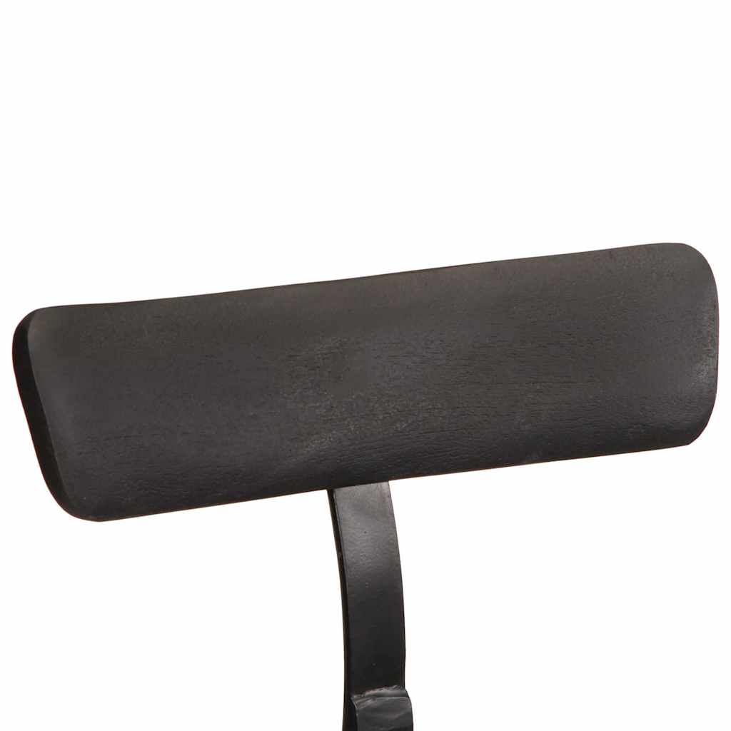 Black Mango Wood Bar Stools Set of 2 - 49x43x88 cm