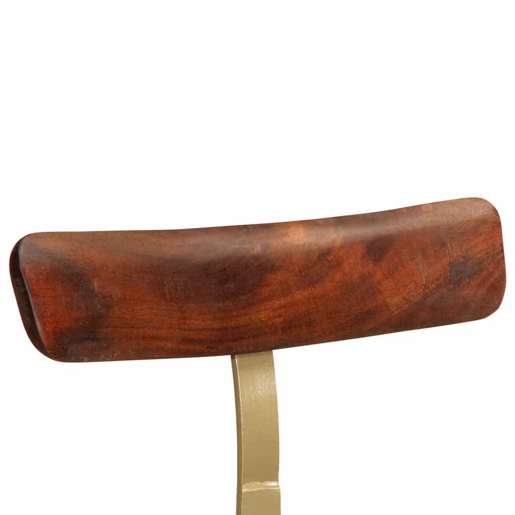 Solid Mango Wood Bar Stools Set of 2, 49x43x79 cm