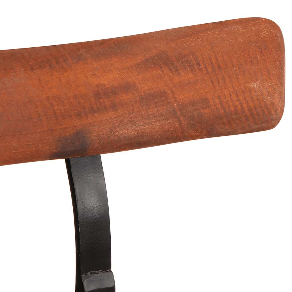 Set of 2 Solid Mango Wood Bar Stools, 49x43x103 cm