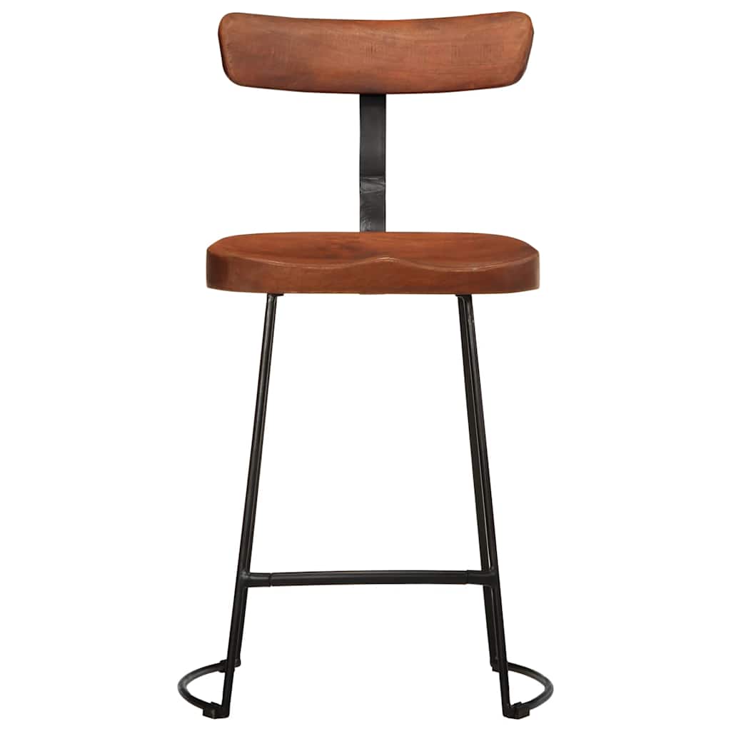Solid Wood Mango Bar Stools Set of 2 - 49x43x79 cm